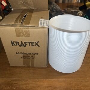 Kraftex AC Exhaust Hose  Diameter 5.9" & Length 8" - 40 " Inches White